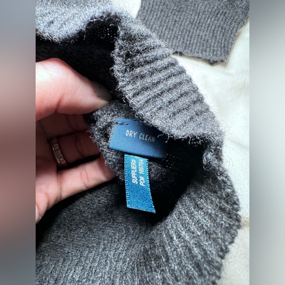 Polo Ralph Lauren men’s size XXL sweater 100% lambswool gray logo pullover Vneck - Picture 4 of 9